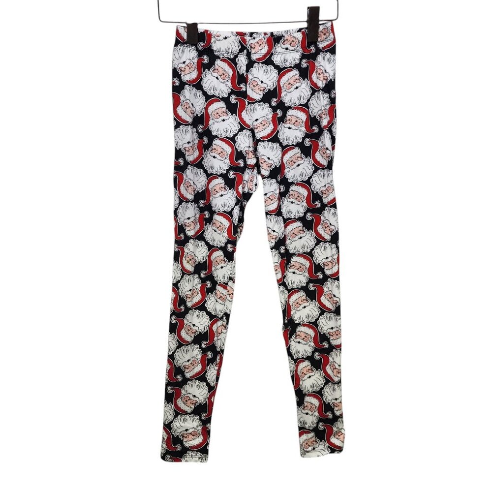 No Boundaries Holiday Legging Women S (3-5) Multi‎ Santa Print Christmas Festive